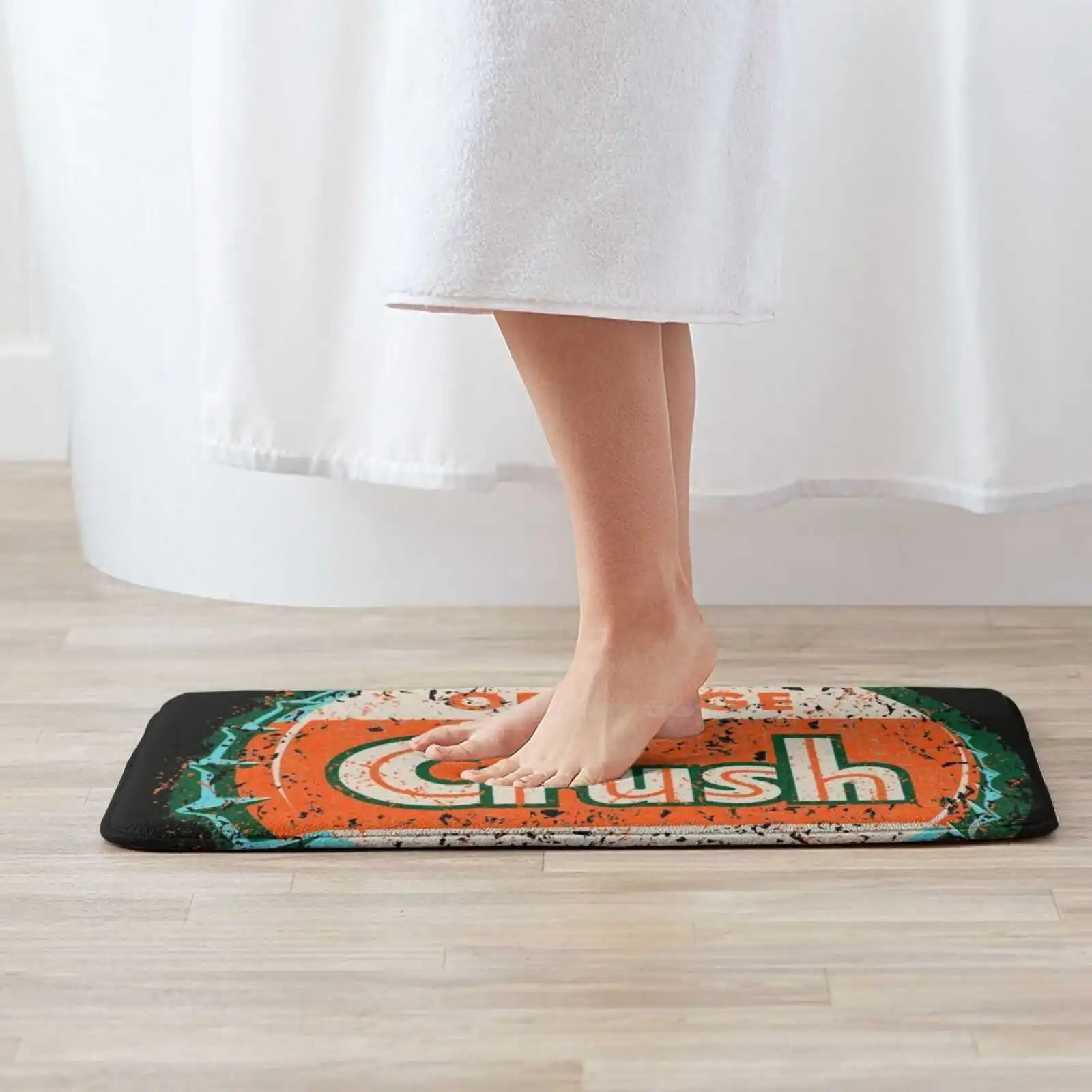 Orange Crush Sign Usa Soft Cushion Home Carpet Door Mat Car Rug Orange Crush Sign Usa Coke Vintage Soft Drink Club Fathers Day