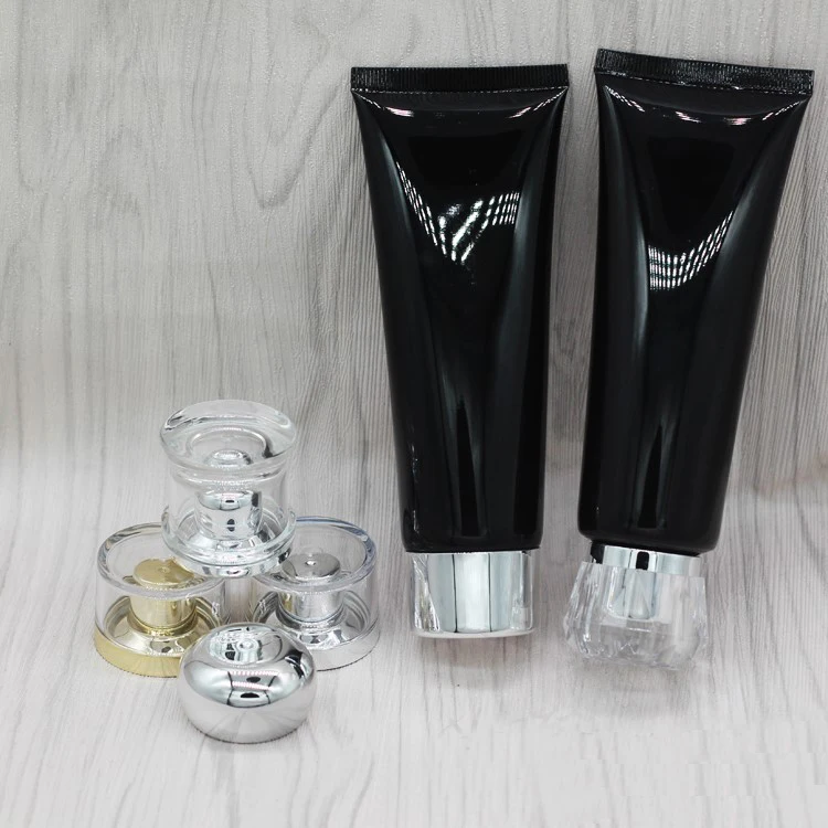 80ml/100ML black soft tube mild wash butter/hand cream mask cream night cream plastic cosmetic hose anti-UV skin care packin