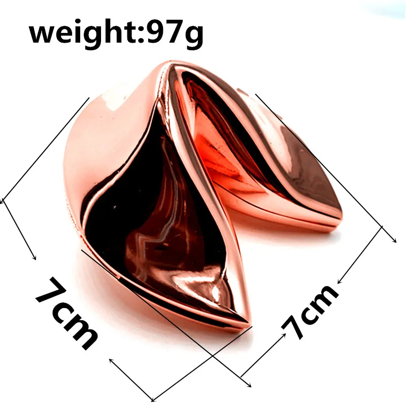 Lucky box zamak Fortune Cookie trinket box Metal Alloy Jewelry Box Wedding Favors gifts box sourvenir corporation gift free