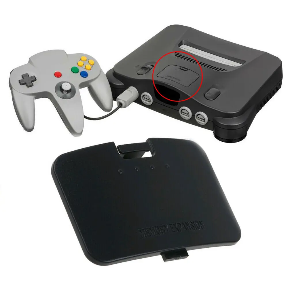 닌텐도 64 N64 용 고품질 교체 점퍼 팩 메모리 확장 도어 커버 뚜껑 부분