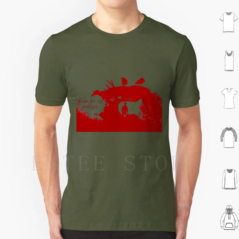 This Is My Design 2 T Shirt Print Cotton Hannibal Hannibal Lecter Lecter Nbc Will Victim Red Silhouette Crow Crows Stag Stags