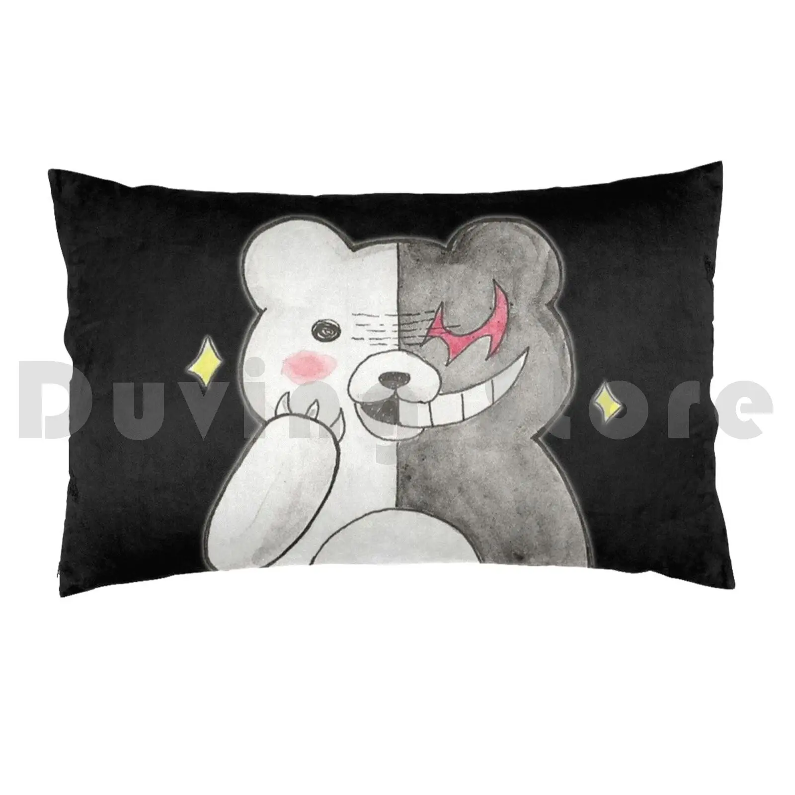 Danganronpa Monokuma Pillow Case DIY 50*70 Danganronpa Monokuma Dr Anime Goodbyedespair Killingharmony