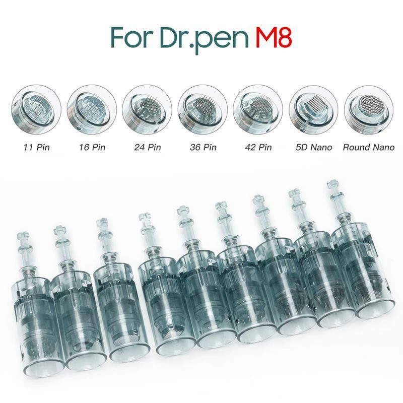 Dr. pen Ultima M8 Nano Needle 3D 5D Round Nano Cartridge MTS 11 Pin 16 Pin 36 Pin 42 Pin for Dr. pen Ultima M8 Device