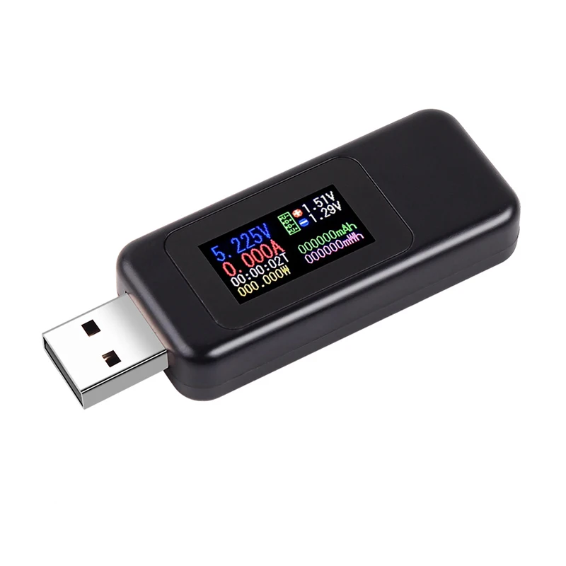 10 in 1 DC USB Tester corrente 4-30V misuratore di tensione temporizzazione amperometro Monitor digitale interruzione indicatore di alimentazione