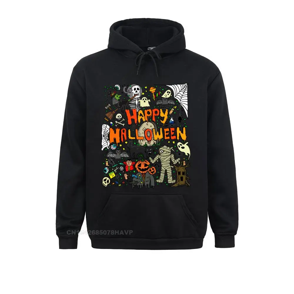 Newest Happy Halloween Scary Retro Sweatshirt Design Sweatshirts Harajuku Youth Hoodies Long Sleeve Fall Design Clothes