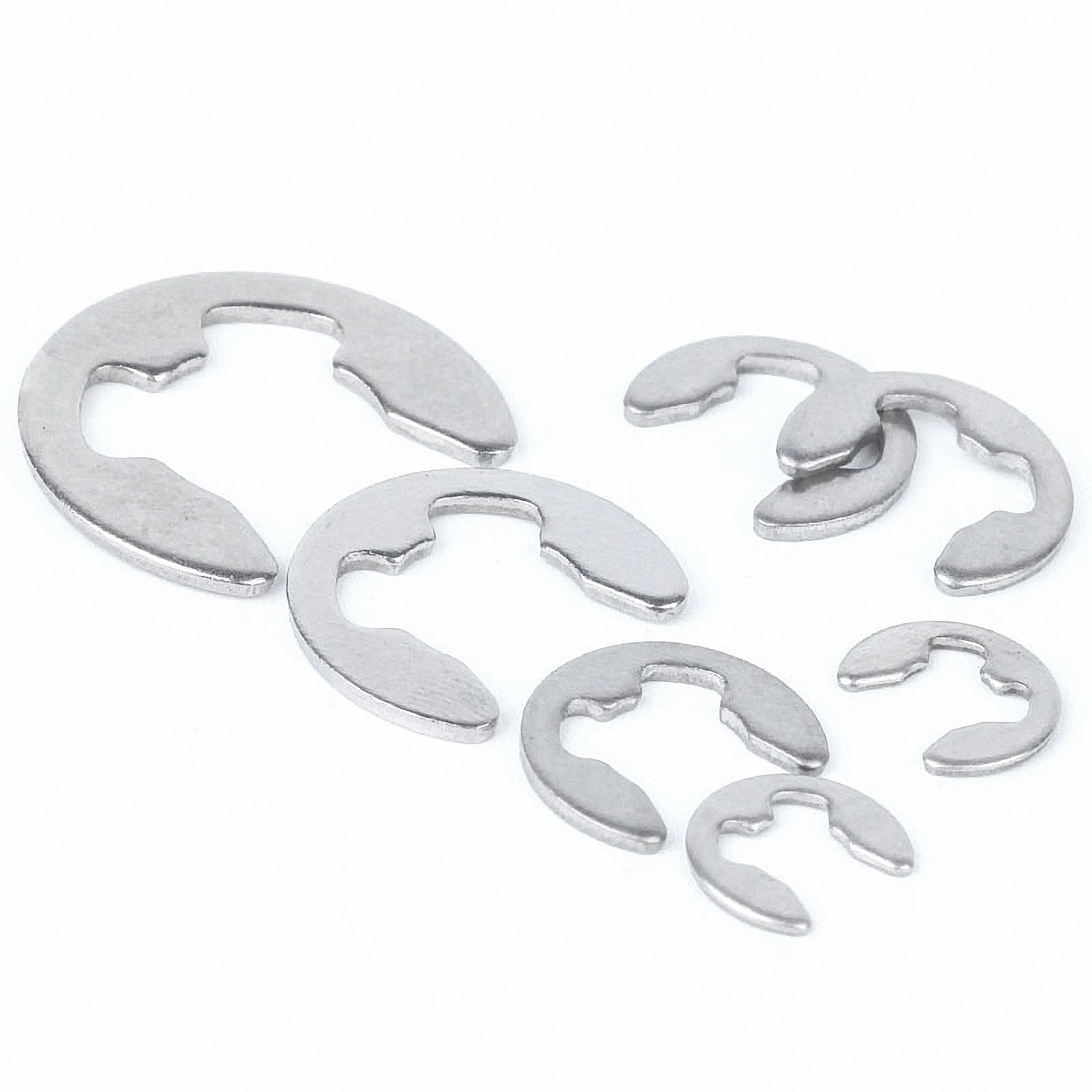 10-100 pz M1.5 a M15 acciaio inossidabile 304 acciaio inossidabile E Clip anello di sicurezza rondella anello di sicurezza per fissaggio albero GB896