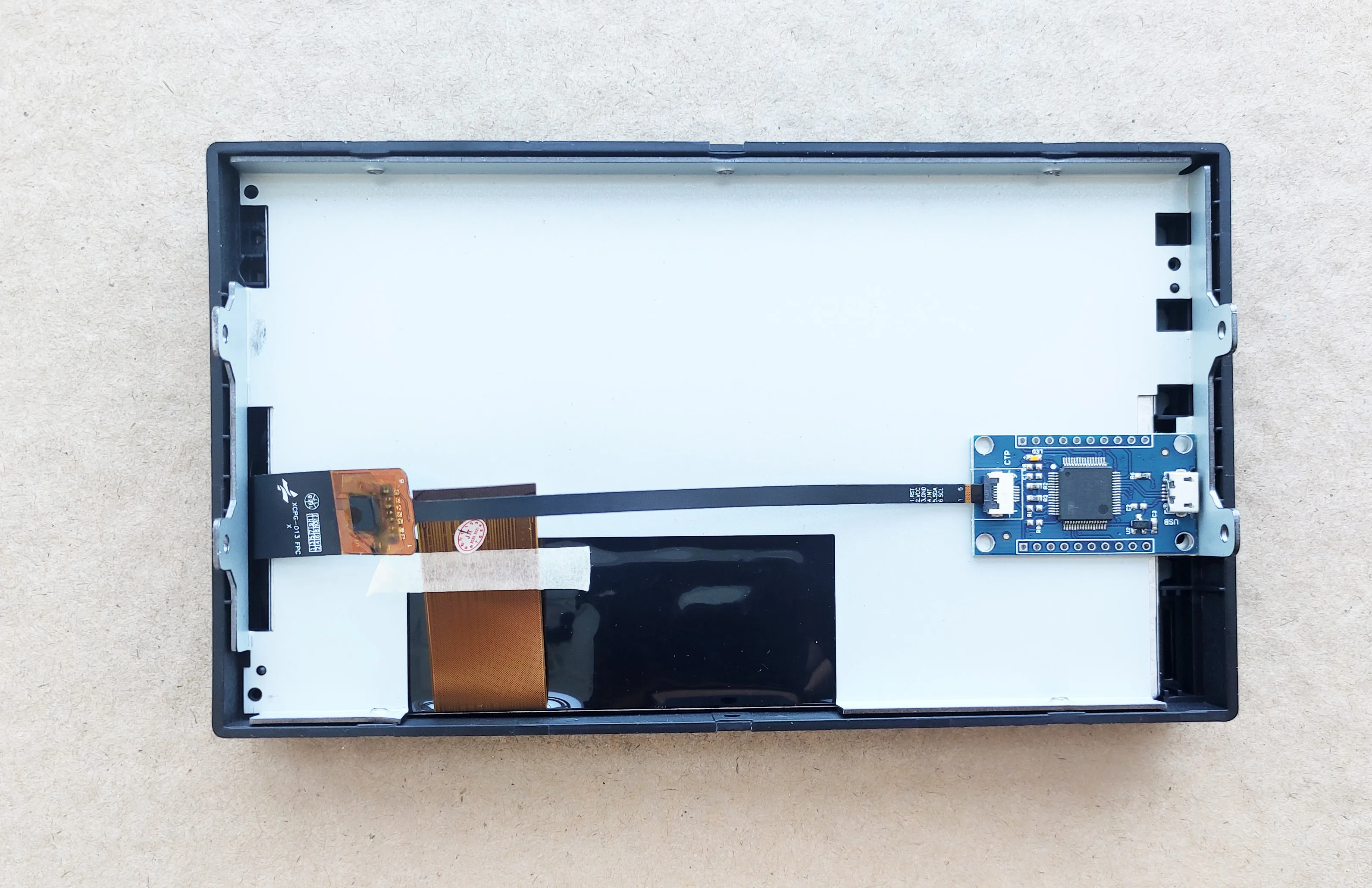 CarpPimont DIY Touch Monitor, Compatible HDMI, Puzzles 1024x600, Écran, 5 Doigts, Support, Win7, 8, 10, 7"