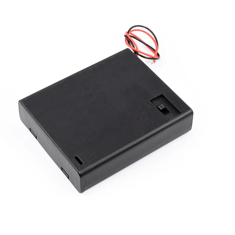 Good Item! Plastic Battery Storage Case Clip Holder Box 1 2 3 4 5 6 8 Slots  With Wire Lead Cap And Switch For AAA  Battery