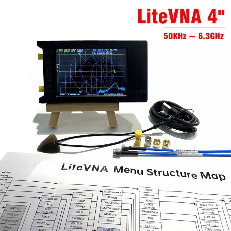 New LiteVNA-64 50KHz ~ 6.3GHz LiteVNA 3.95\