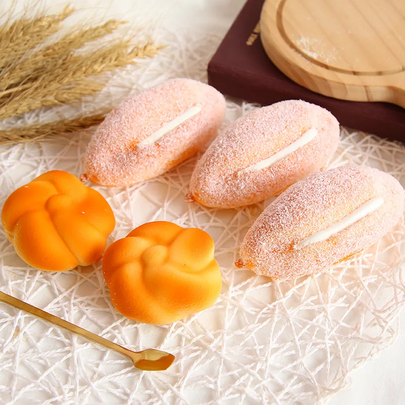 2021 pão mole torradas comida simulação criativa donuts lento aumento squeeze alívio do estresse brinquedos spoof tease pessoas brinquedo de desktop