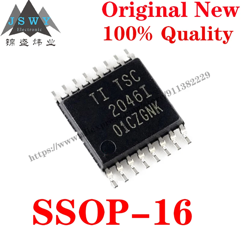 10~100 PCS TSC2046IPW SSOP-16 TSC 2046I Semiconductor Data Touch Screen Controller IC Chip with for module arduino Free Shipping