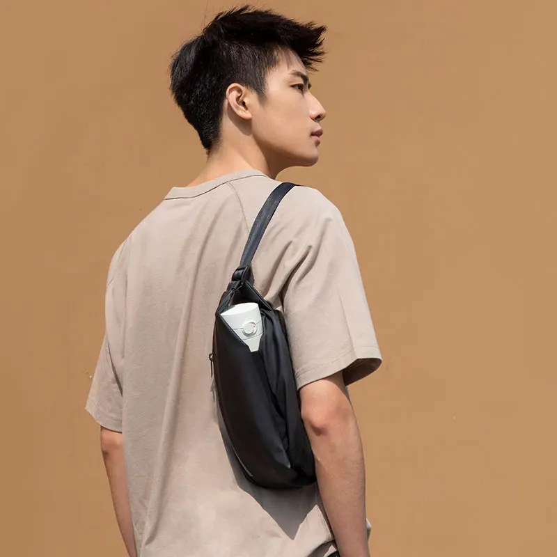 zq mi Multi-Functional Sports Leisure Chest Bag Men's Shoulder Bag Crossbody Bag Practical Mini Exercise Belt Bag Handbag