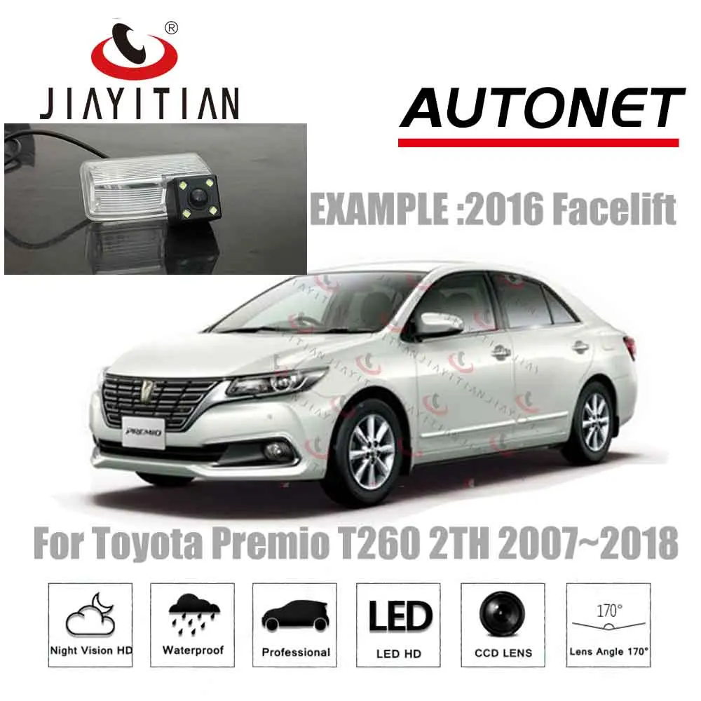 

JiaYiTian rear camera For Toyota Premio allion T260 2007~2019 CCD Night Vision Reverse camera Backup camera license plate camera