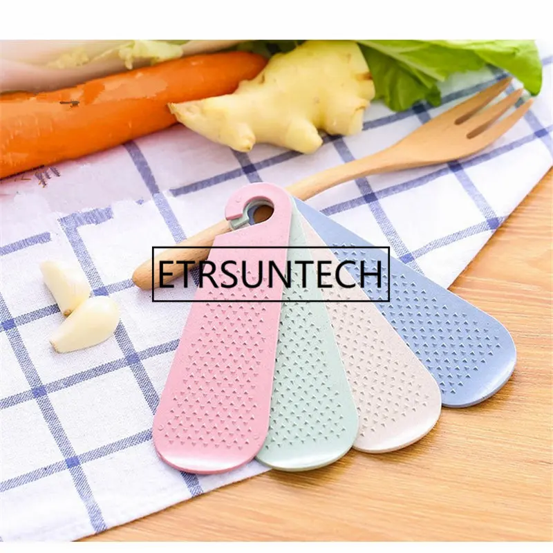 

200pcs Manual Wheat Straw Ginger Garlic Grater Wasabi Grinding Plate Garlic Presses Tools Kitchen Gadgets Accessories Food