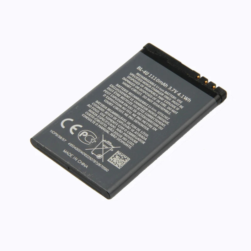 Original BL-4U phone battery for Nokia 3120c C5-03 5250 5330XM E75 5530XM 5730XM 6212c BL4U 1110mAh