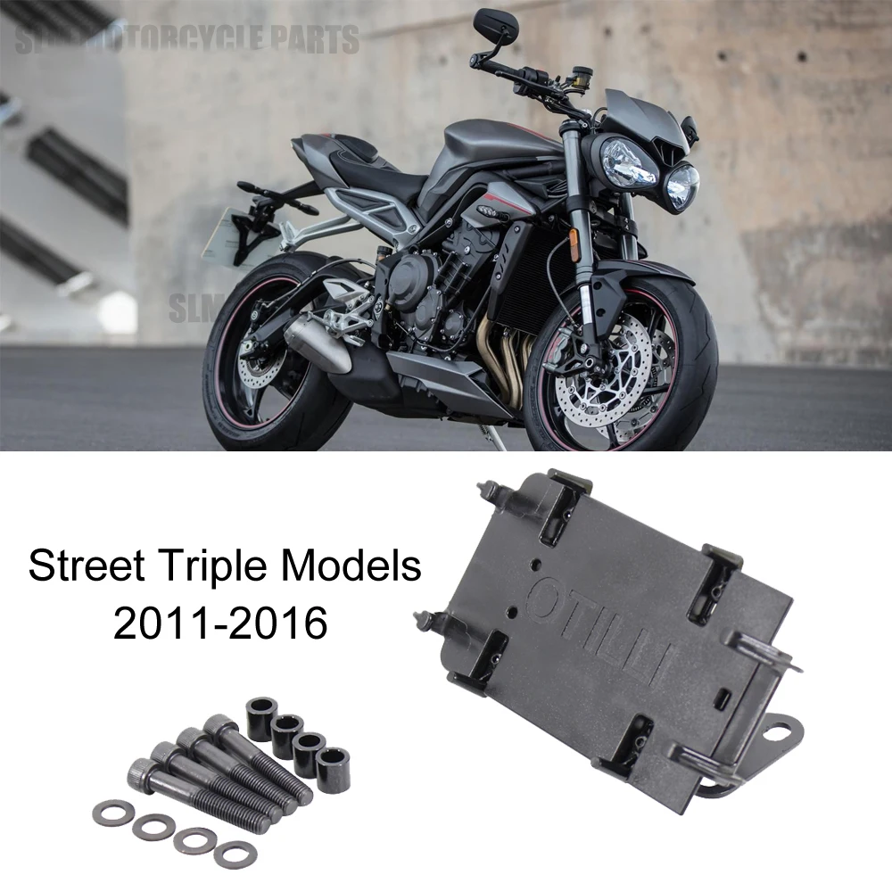 NEW Motorcycle Accessories Black Mobile Phone Holder GPS Stand Bracket For Street Triple Models 2011-2016 2015 2014