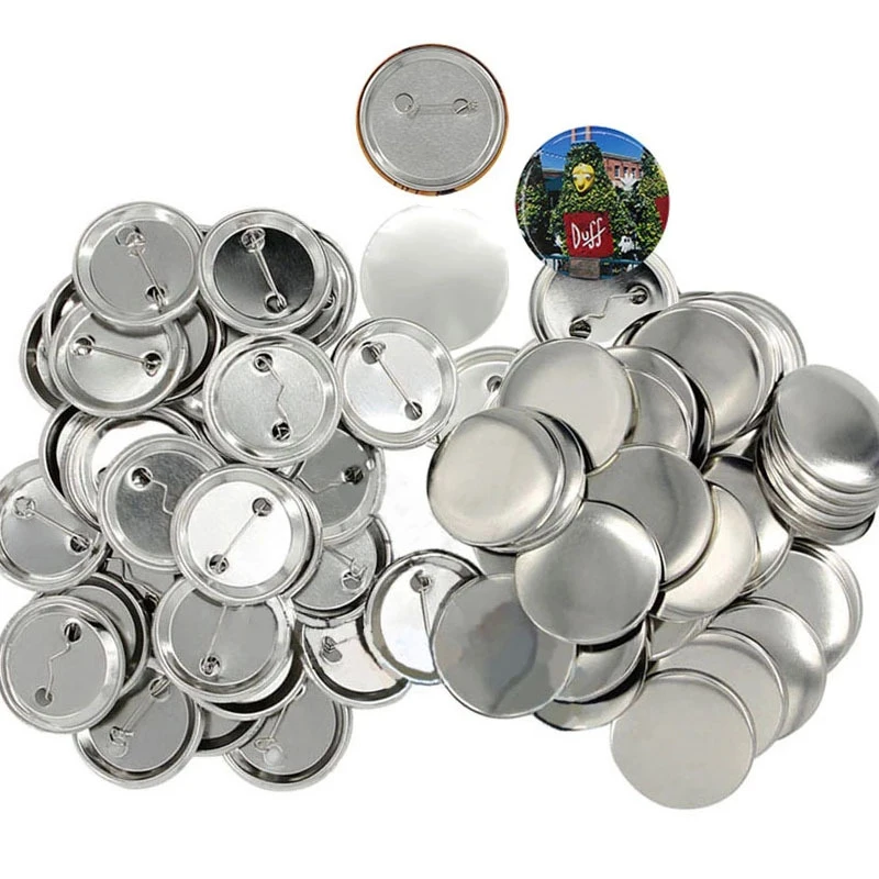 New 25mm-56mm KeyChain Blank Badge Pin Button Maker Parts for Button Maker Machine Supplies Part DIY Badges Set 50/100/200Pcs