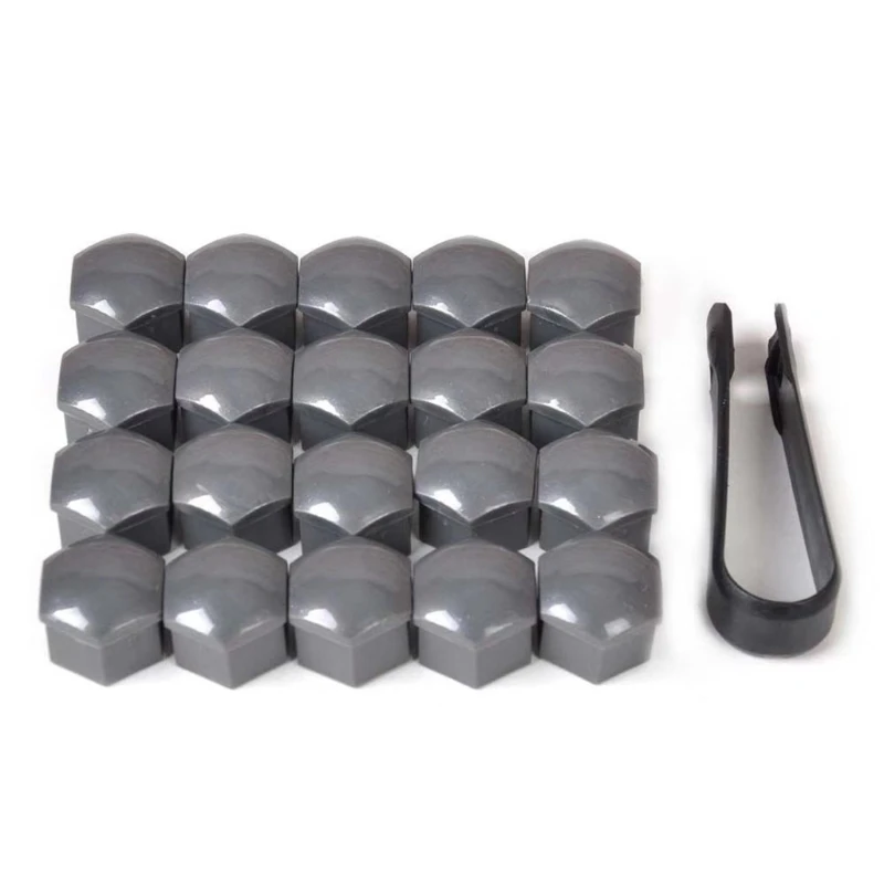 Car Wheel Nut Caps 20Pcs Car Tire Wheel Center Nut for Protection Cover Bolt Cap for Tesla Model 3 X S Dark Gray