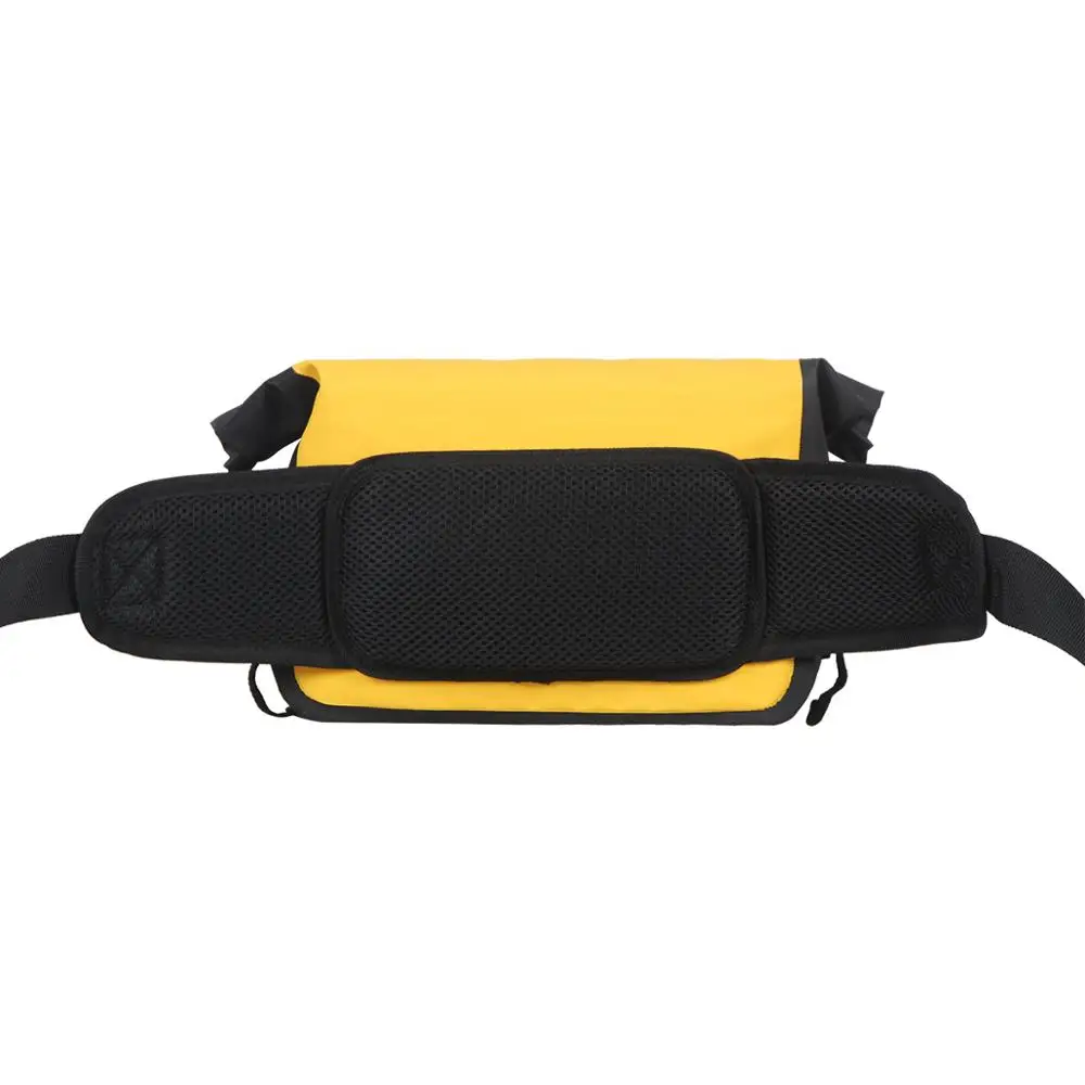 OSAH Waterproof Outdoor Waist Bag 3L Dry Water Resistant Heavy Duty Roll-Top Closure Cushioned Padded Panel Diving Surf Foating