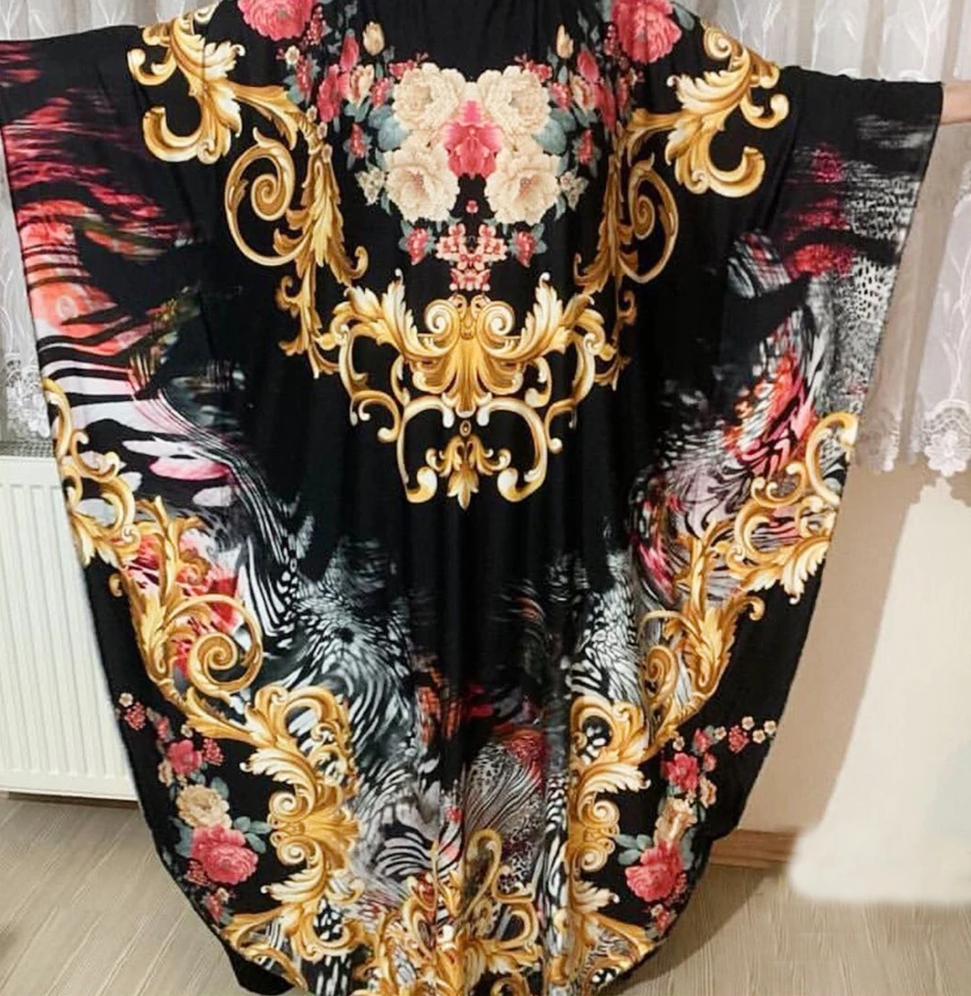 African Dresses For Women Dashiki Long Maxi Dress Loose Summer Vetement Femme 2021 Traditional Africa Clothing Fairy Abaya