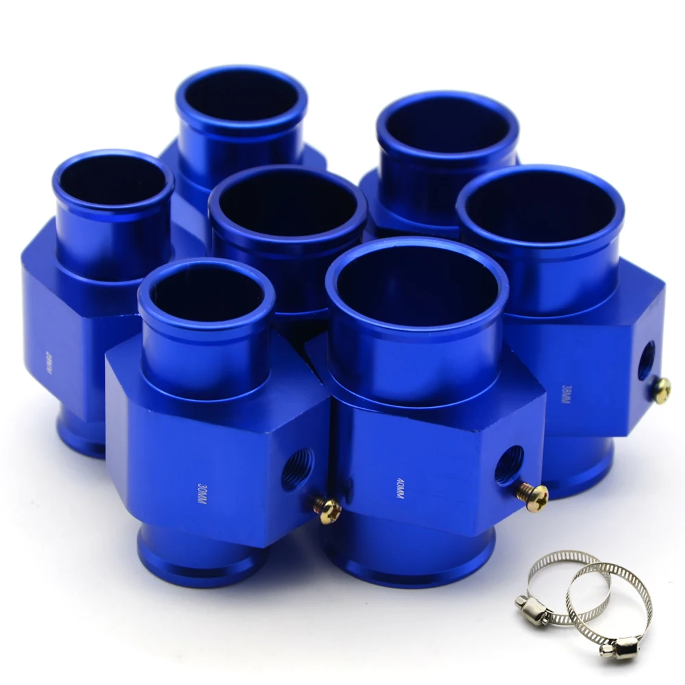 Racing Blue Water Coolant Temperature Sensor Water Temp Gauge Adapter 1.25