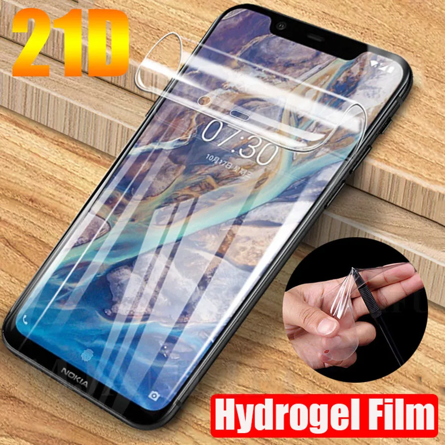 21D TPU Hydrogel Film For Nokia 7.2 6.2 6.1 5.1 3.1 7.1 7 plus 8.1 5.3 Full Protective Soft TPU Screen Protector Film(Not Glass)