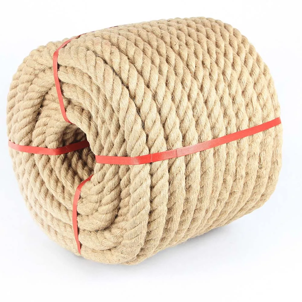 1mm-14mm Natural Jute Rope String Ribbon Crafts DIY Vintage Jute Cord Twine Thread Sewing Party Wedding Christmas Home Decortion