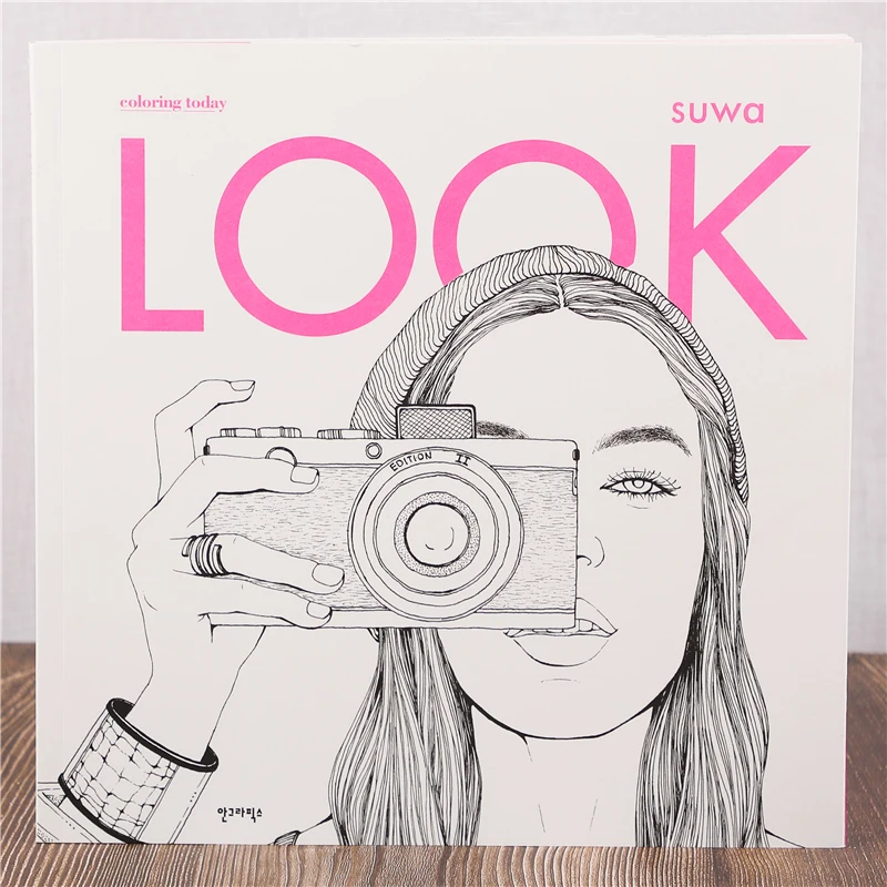 

96pages Fashion LOOK Coloring Books For Adult Children Girls antistress Art Drawing Painting Secret Garden colouring book Libros