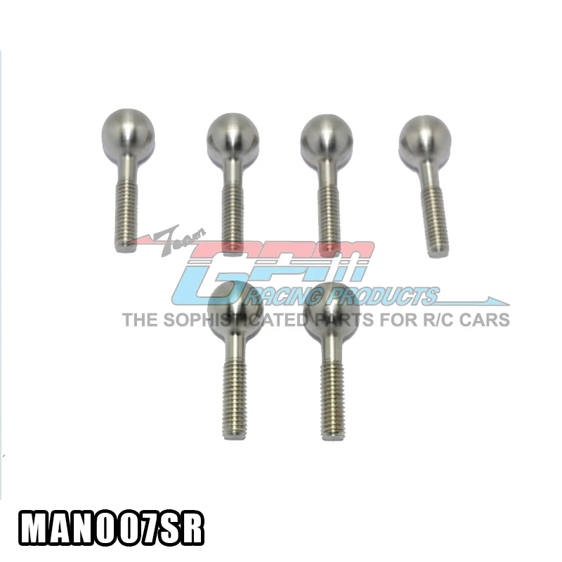 

GPM STAINLESS STEEL PILLOW BALL FOR REAR KNUCKLE ARMS For 1/8 ARRMA NERO 6S BLX AR106011/AR106009 RC Upgrade