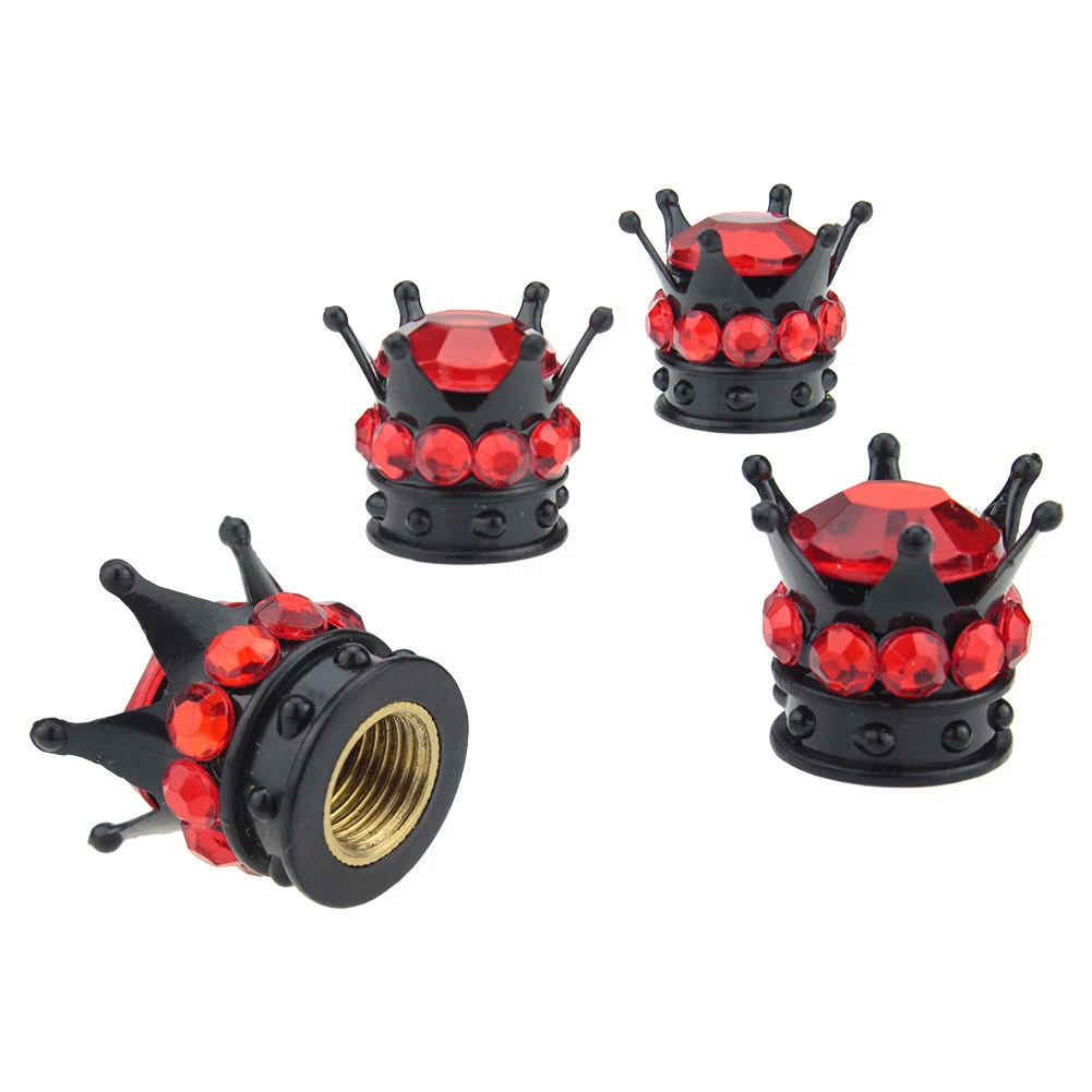 4Pcs/Set Bling Rhinestone Tire Wheel Stem Caps Car tire cap Auto Truck pneumatic valves plugs cover  on the nipple automobile