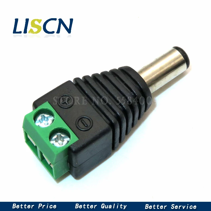 5PCS male and female DC Power plug 5.5 x 2.1MM 5.5*2.5MM 12V 24V Jack Adapter Connector Plug CCTV 5.5x2.1 2.5