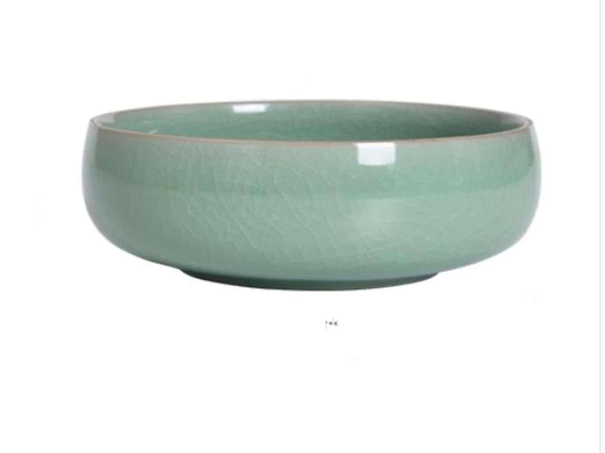 Longquan Celadon Brush Rest Washer Pot Water Droplets Chinese Water Ink Painting Calligraphy Tool