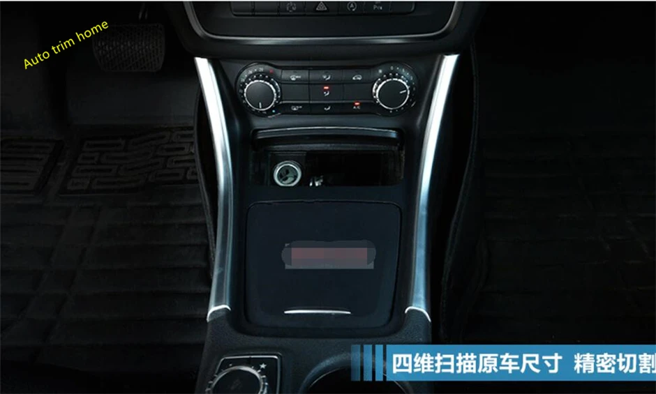 

Lapetus Gearbox Water Cup Holder Stripe Cover Trim Fit For Mercedes Benz GLA CLA 220 X156 2015 - 2019 Matte / Carbon Fiber Look