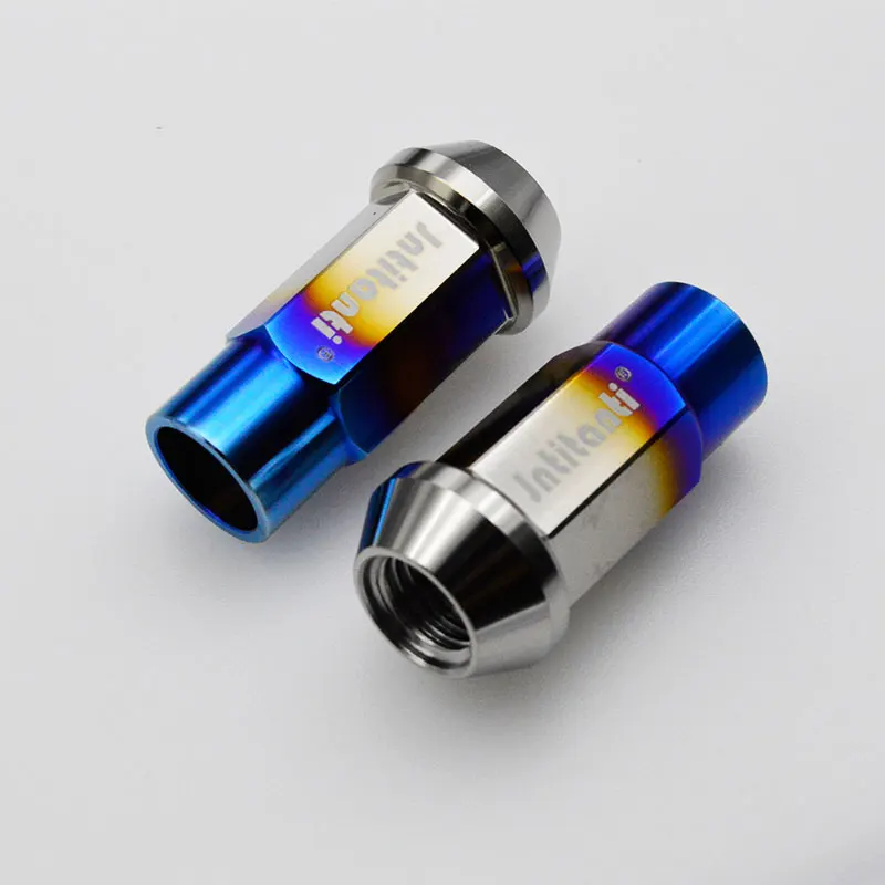 Jntitanti  Gr5 Titanium Wheel Lug Nut  M12x1.5x45mm open end  cone seat for Toyato,Mazda,Honda,Mitsubishi,Kia,Hyundai,Cadillac