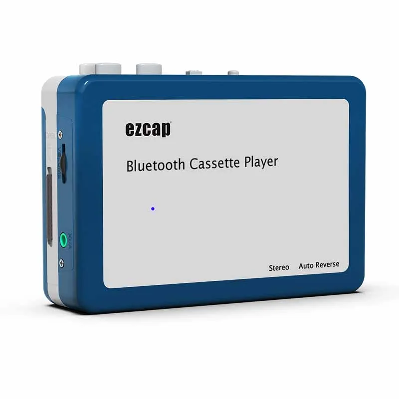 Reproductor de casetes Bluetooth, reproductor de cinta de casete portátil, salida Bluetooth para auriculares/altavoz