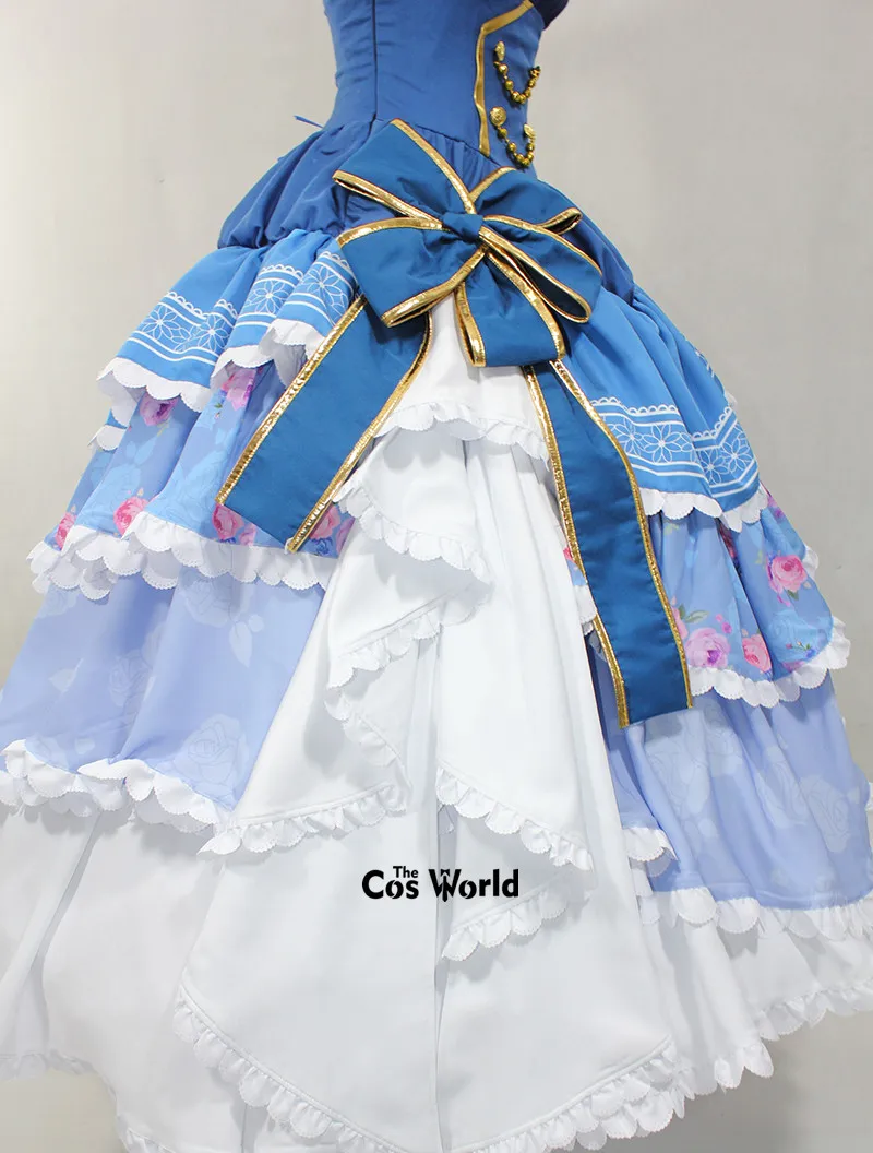Love Live Ayase Eli Dancing Party Ball Gown Dresses Outfit Anime Customize Cosplay Costumes image 6