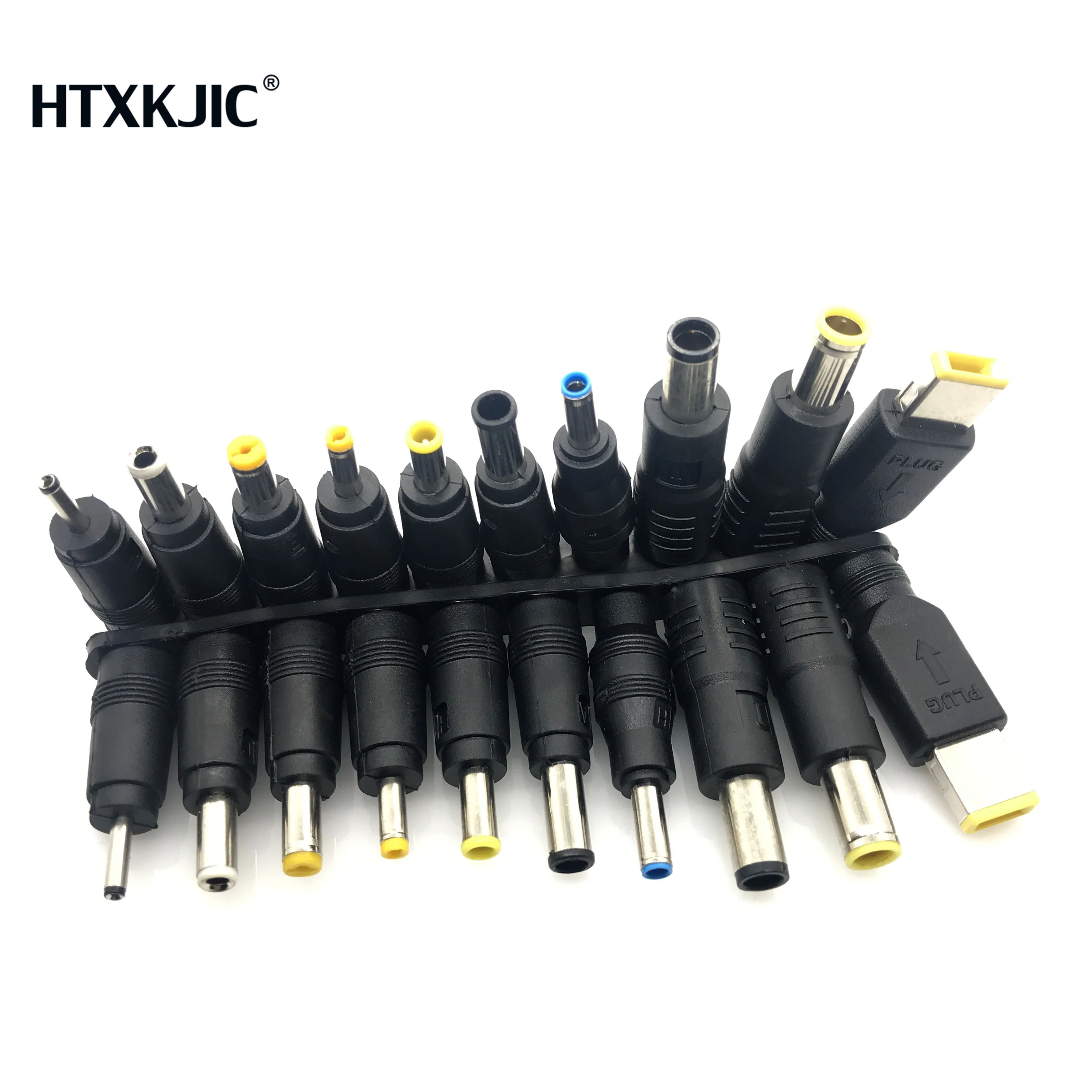1Set/10Pcs Universal for Notebook Laptop DC Power Charger Supply Adapter Tips Connector Jack to Plug Charging