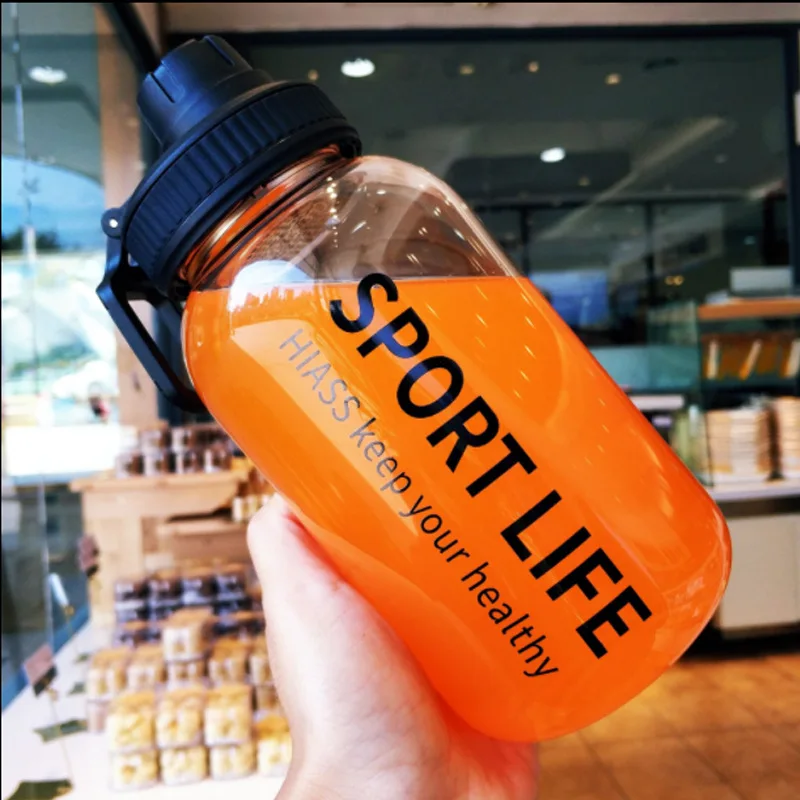 700ml/1000ml Large Capacity Portable Sport Glass Water Bottle With Filter And Bag