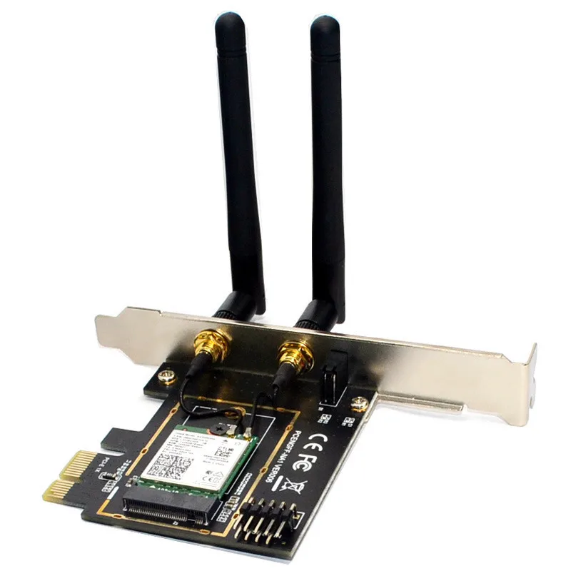 Dual Band 2974Mbps Wifi 6 Intel AX200 PCIe Wireless Wifi Wifi Wifi 2.4G/5Ghz 802.11ac/Axบลูทูธ 5.0 AX200NGWการ์ดเดสก์ท็อปPC