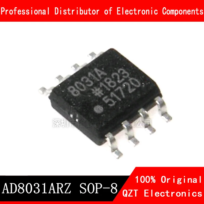 10 개/몫 AD8031ARZ AD8031AR AD8031A AD8031 SOP-8 새로운 원본 재고 있음