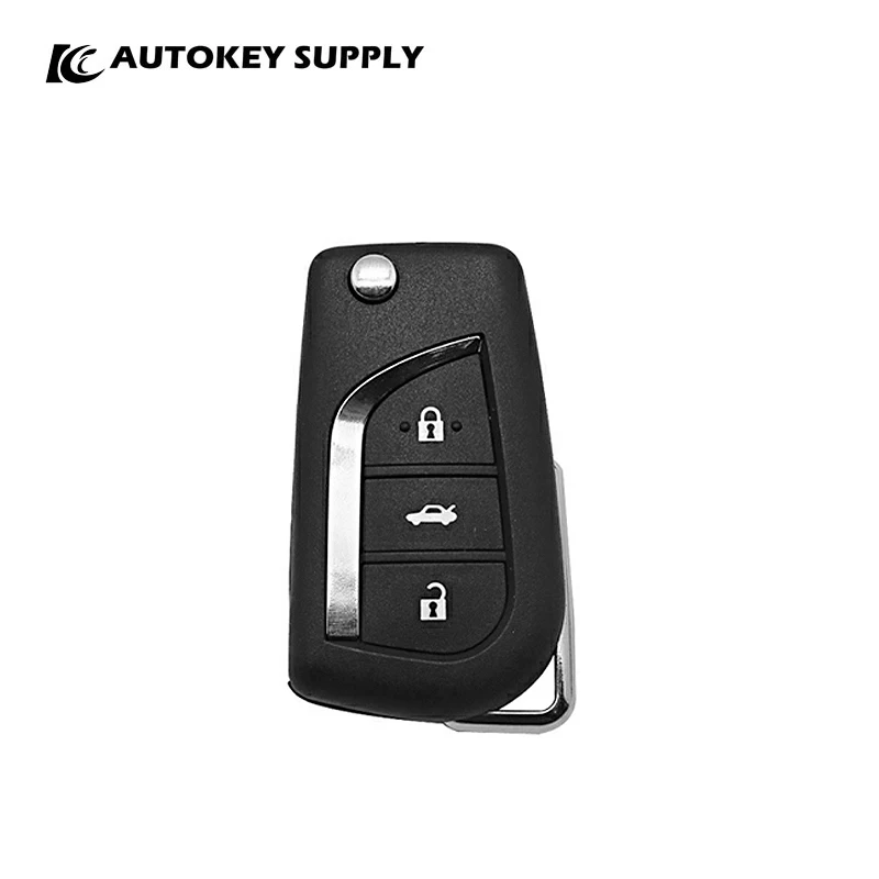 New Replacement For Toyota 3 Buttons Remote Flip Key Shell  Autokeysupply AKTYF119