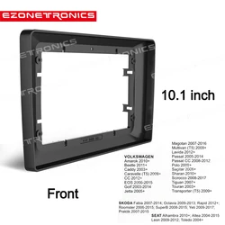 2Din車dvdフレームオーディオフィッティングアダプターダッシュトリムフェイシアパネルキット10.1 