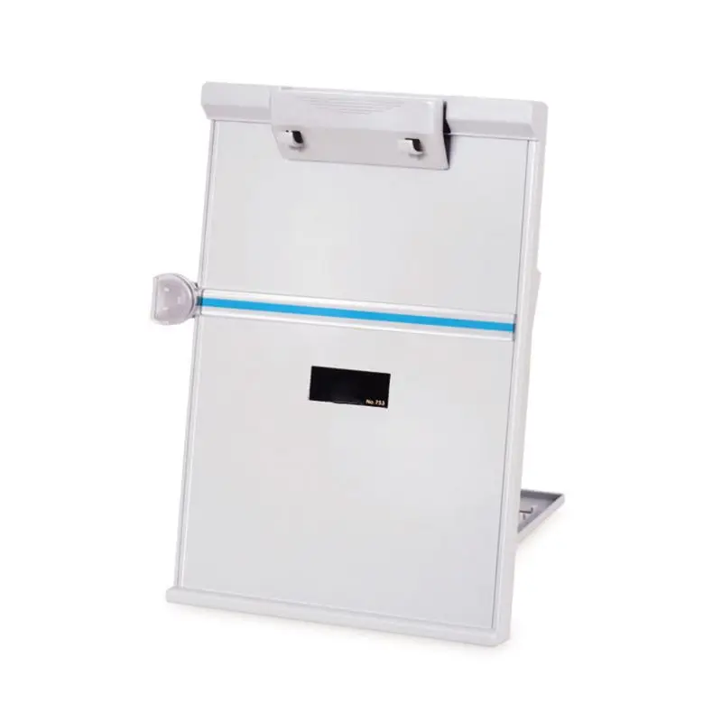 البلاستيك قابل للتعديل الكمبيوتر حافظة مستندات رف كتب حامل القراءة الكتابة الإطار الدفتين وصفة الرف للطي حامل المنظم