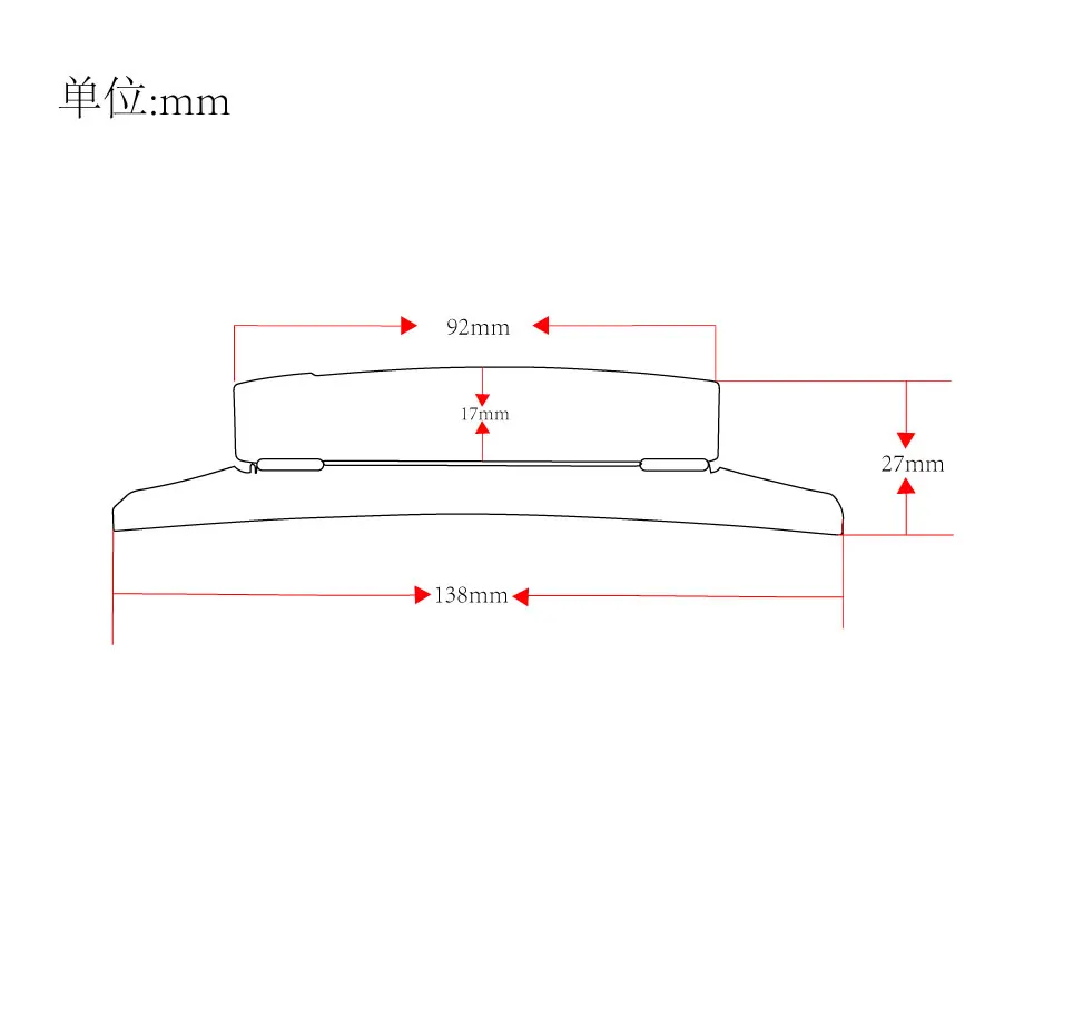 فلور 1 قطعة جسر جيتار الجاز Archtop خشب الورد ل 6 سلاسل أجزاء جيتار الجاز Archtop