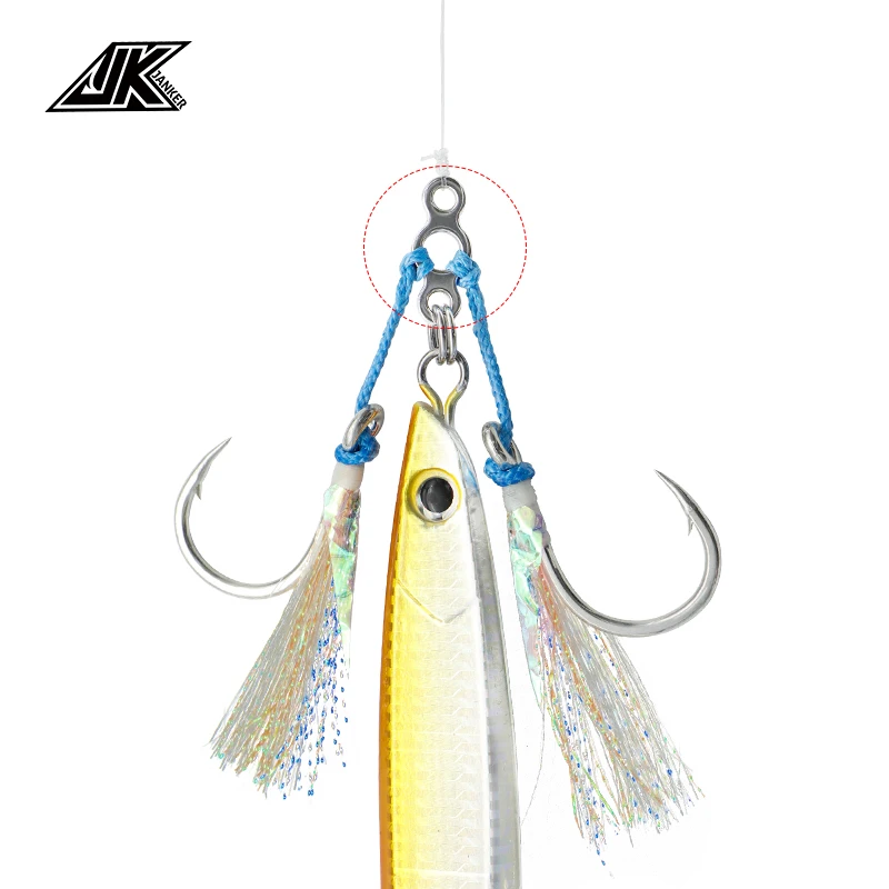 Anillo de aparejo JK para jig head – Acero inoxidable 304 para agua salada - imagen 4