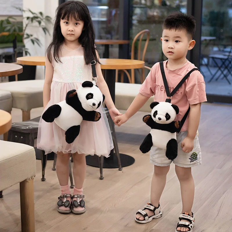 Mochila de hombro Kawaii con Panda, bolso cruzado, monedero, bolsas de mensajero, oso de peluche, juguete para niñas, novia, niños, regalo para niños