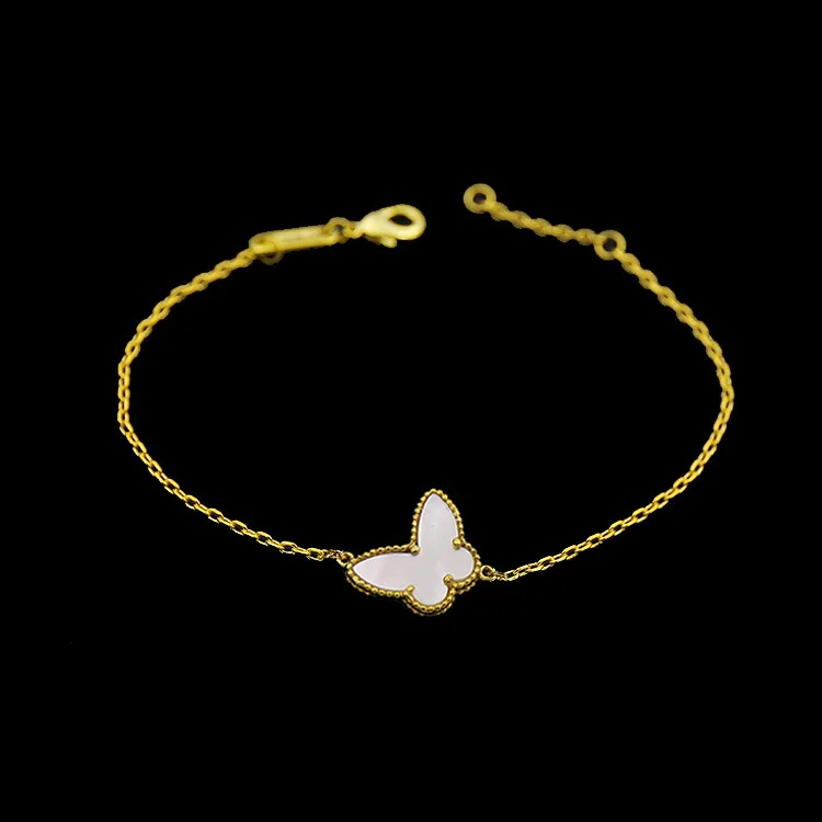 High Quality New Style The Butterfly Shape Shell Gold Color Bracelets For Women Fashion Jewelry LB020