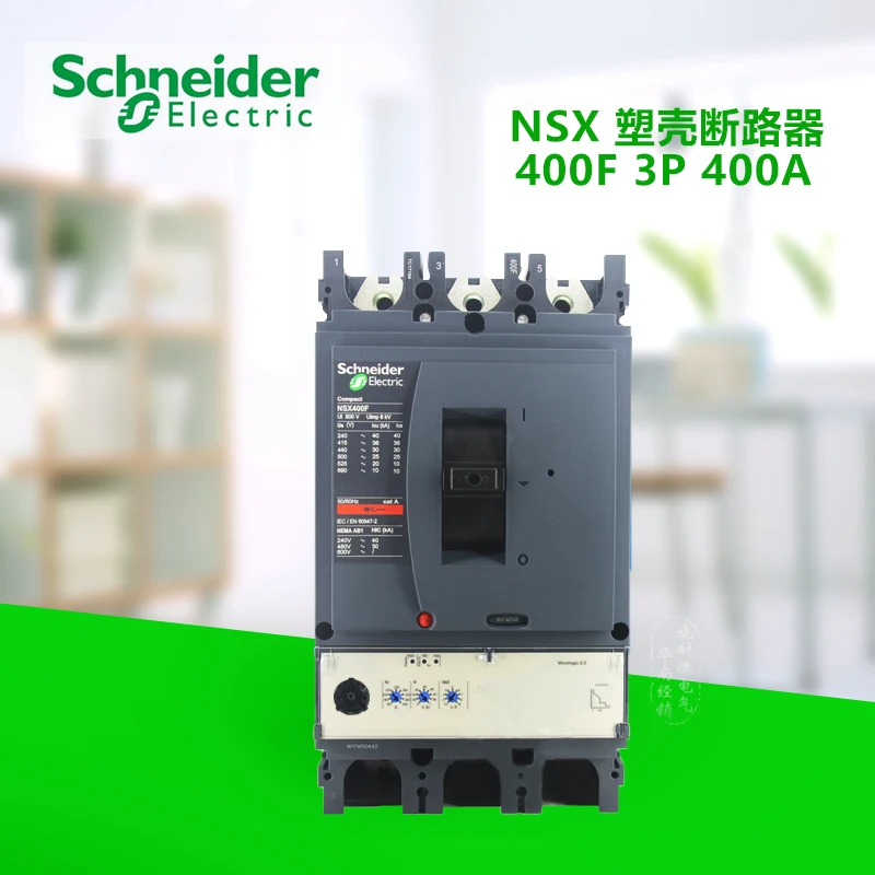 Electronic Distribution Protection MoldedCaseCircuitBreakerNSX400F3P-250-400A Mic2.3 LV432676/C40F32D400Master Switch Air Switch