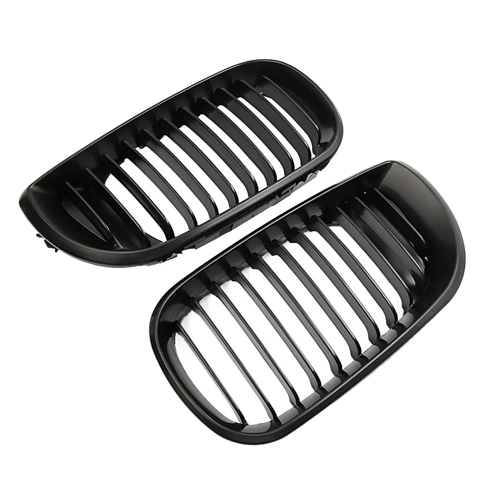 2Pcs Car Front Grill Cover Grille for 02 05 E46 318i 320i 325i 328i 330i