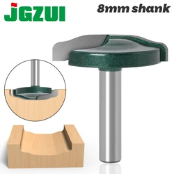 JGZUI 1PC 8mm punta del Router del pannello rialzato con codolo con Backcutter Cove pannello rialzato porta 